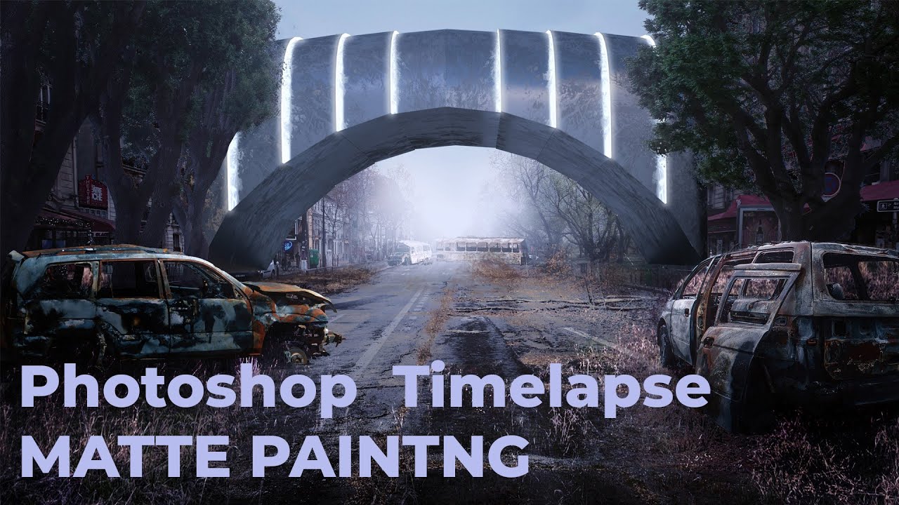 Curso PHOTOSHOP - Timelapse Matte Painting