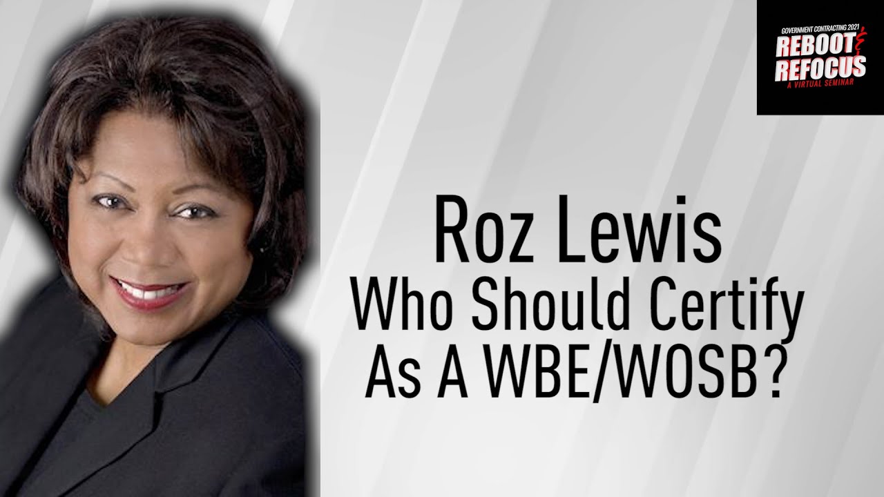 Who Should Certify As A WBE/WOSB?