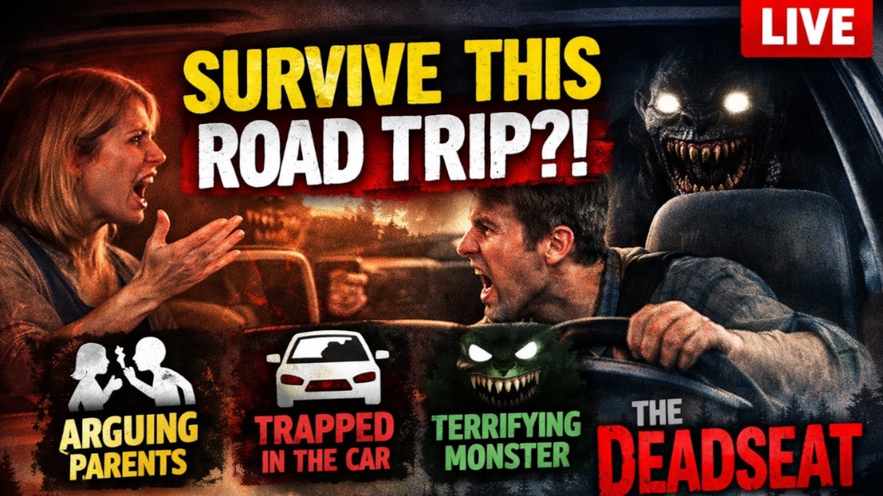 Can You Survive a Road Trip with Arguing Parents… AND a Monster? 🚗💀 | The Deadseat LIVE