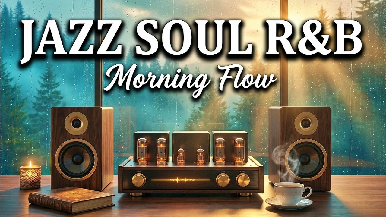 Smooth Jazz & Soulful R&B – Rainy Morning Forest for Deep Focus & Calm Flow
