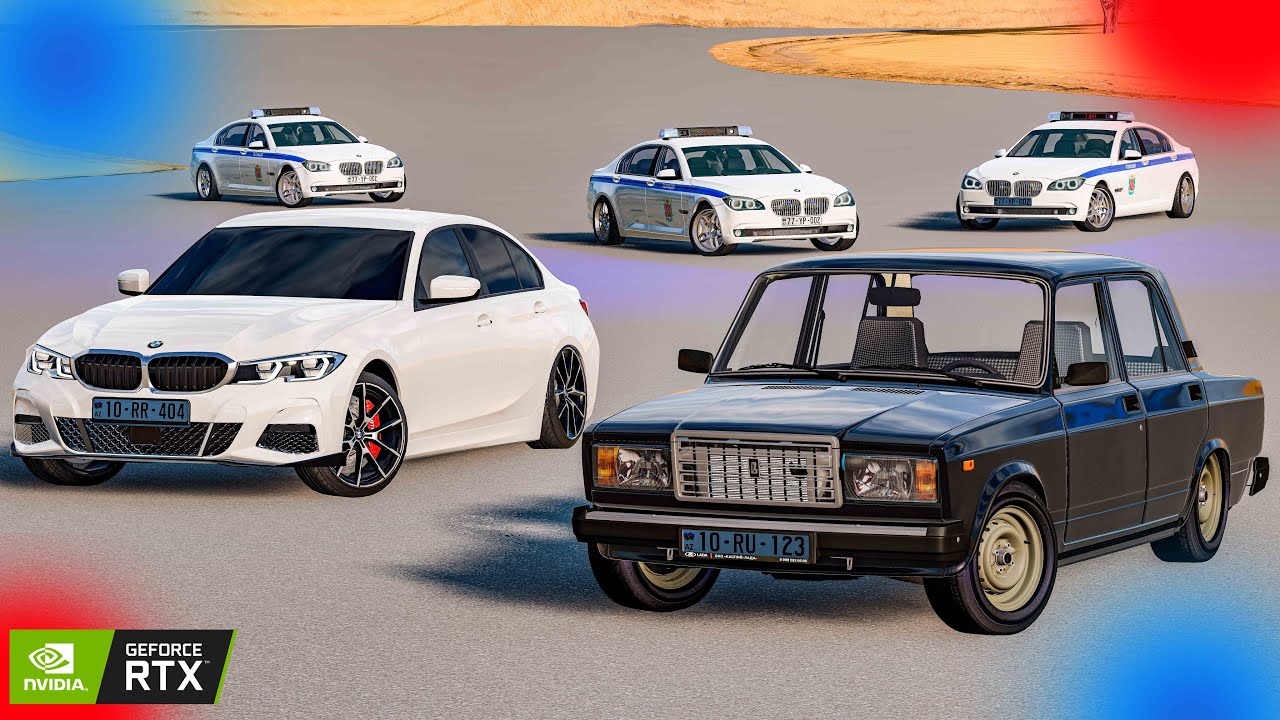 Lotu Şəmi və Balığçıya Basqın Edildi Bmw Vaz2107| MaşınOyunları| BeamNG.Driver #malikbedelov