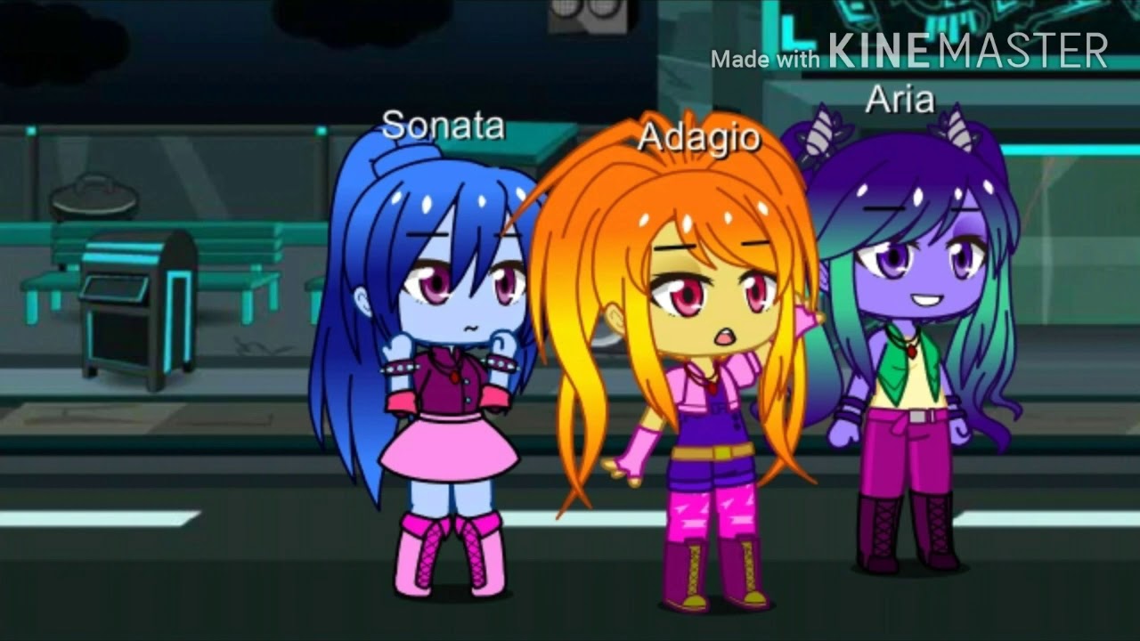 MLP Rainbow Rocks in a nutshell| Gacha Club skit