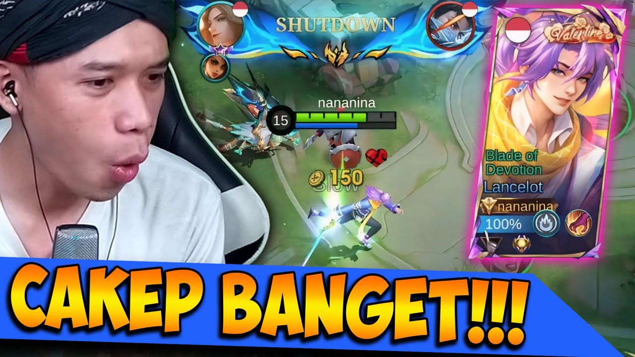 Cakep Banget !!! Gameplay Skin Lancelot Valentine 2026 !!! Mobile Legends