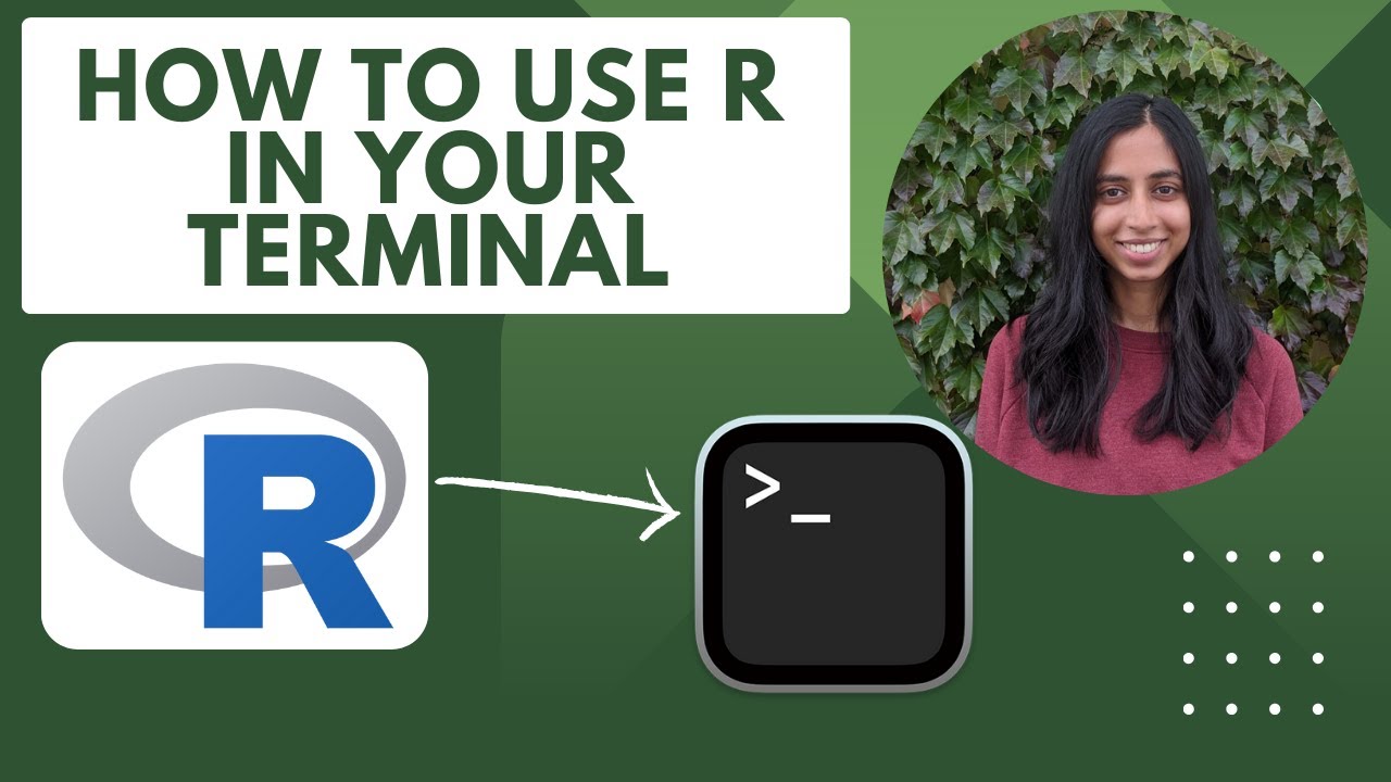 How to use R in the TERMINAL | R programming