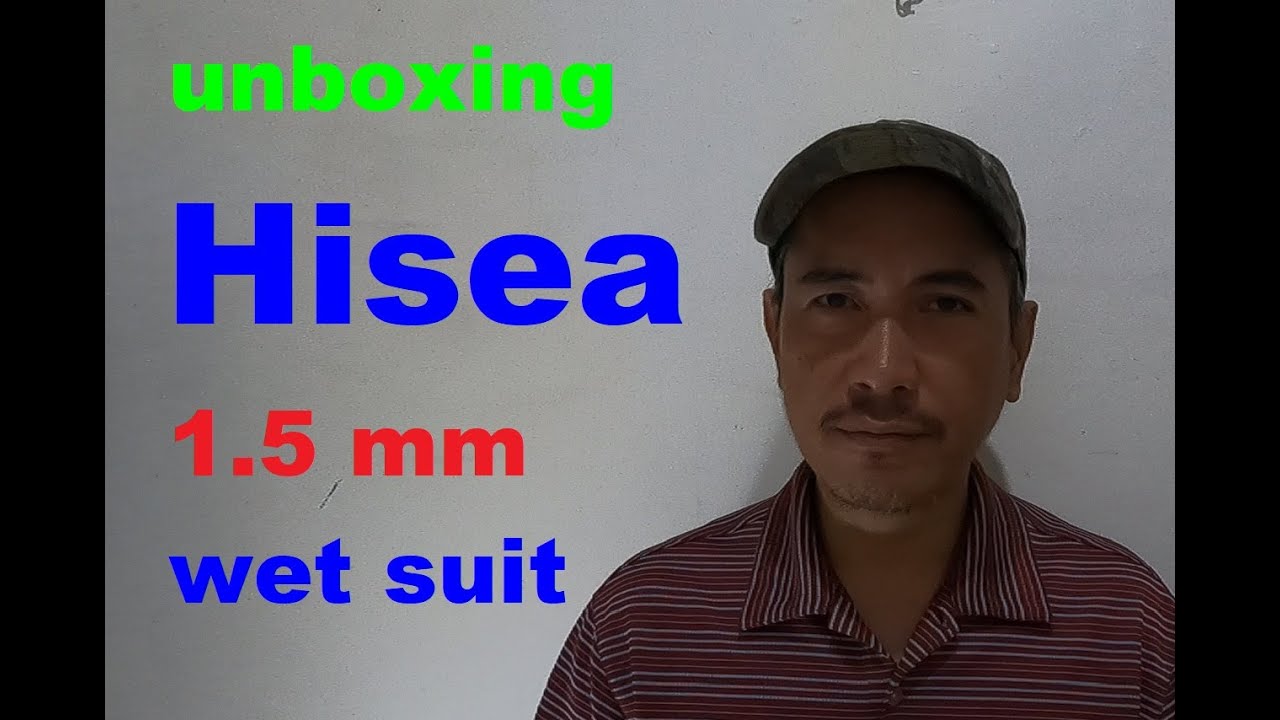 unboxing HISEA 1.5 mm wet suit