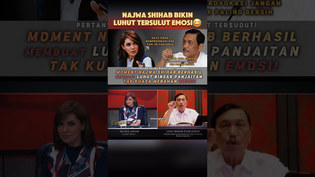 Najwa Shibab Berhasil Membuat Opung Luhut Emosi #najwashihab #luhutbinsarpandjaitan #shorts