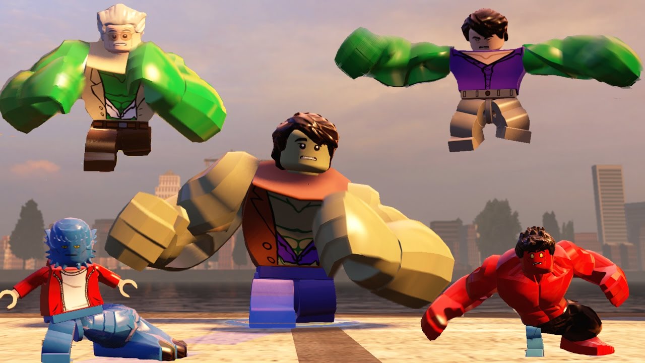 Lego Marvel's Avengers Big Characters Transformation(Stanlee,A-Bomb,Red Hulk,Hulk,Hulk(A:AOU)