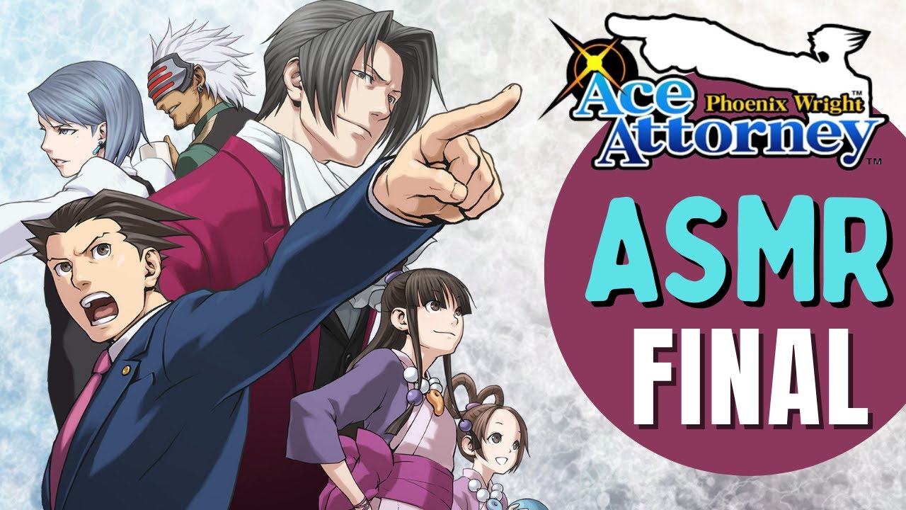 ASMR Phoenix Wright Ace Attorney Playthrough - Male Whisper Narration ASMR (Finale)
