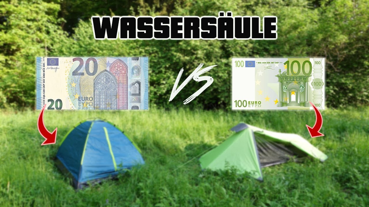 Wassersäule Zelt einfache Erklärung/Ab wann ist mein Zelt Wasserdicht?(Camping-Bushcraft-Outdoor)