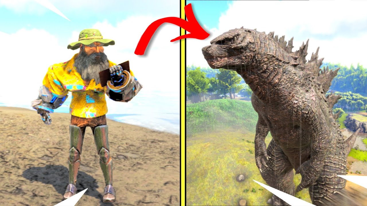 ME CONVIERTO en el GODZILLA MAS FUERTE en ARK