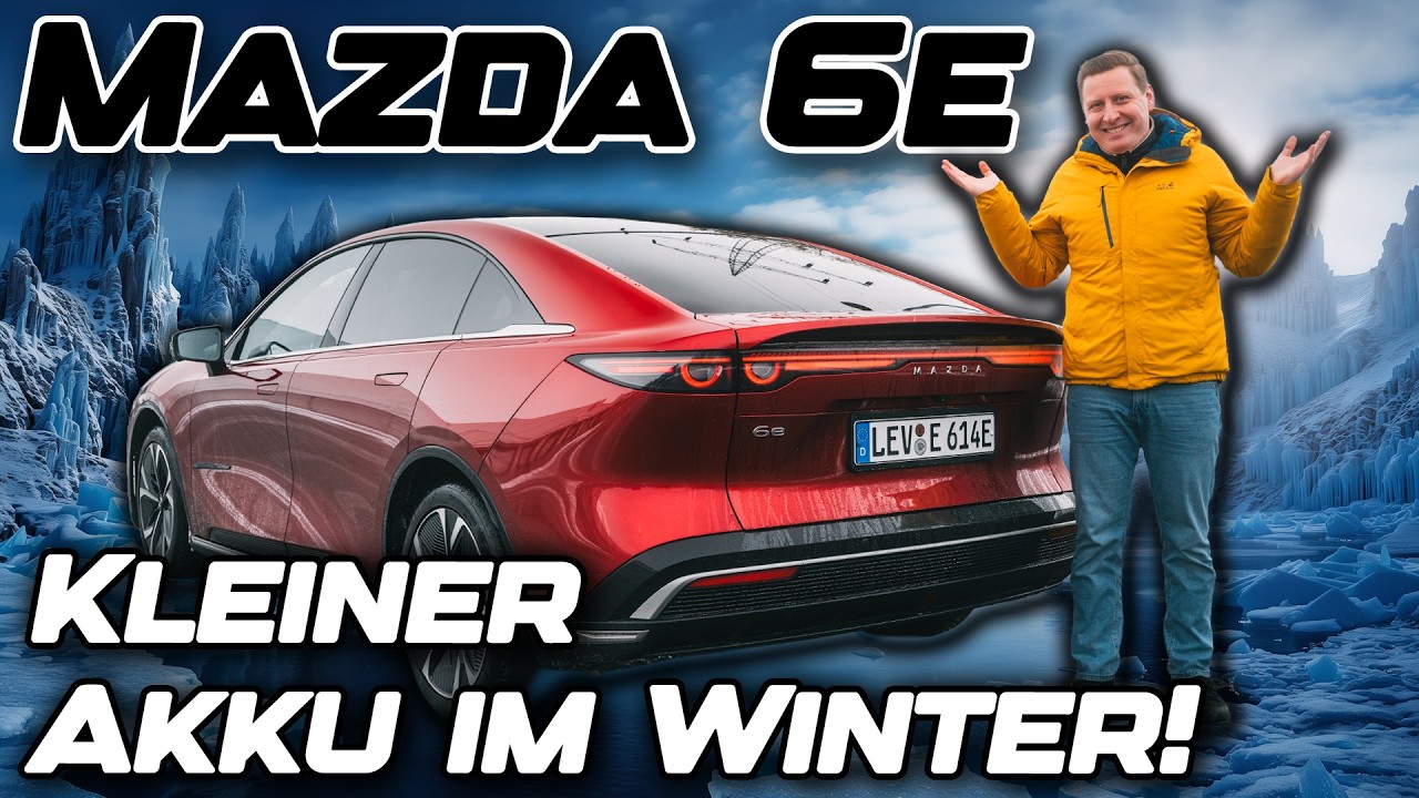 800KM durch den Winter! | 2026 Mazda 6e EV (258PS, 68kWh) | VERBRAUCHSTEST