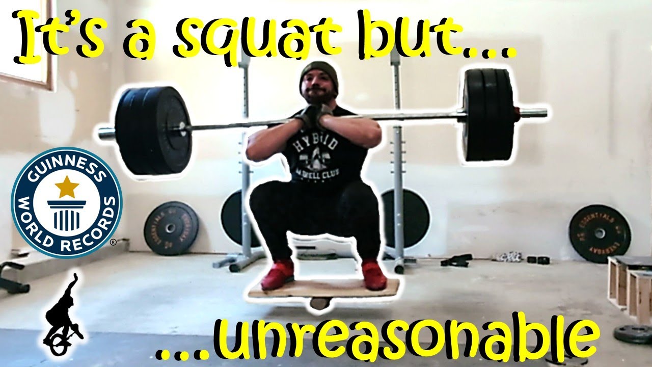 Front Squatting on a Balance Board | Guinness World Record 272lbs (123kg)