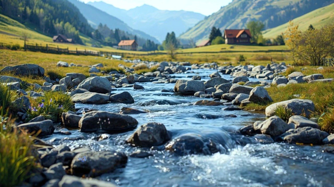 Healing Piano Melodies with River Sounds – Soothing Music for Meditation and Peaceful Relaxation