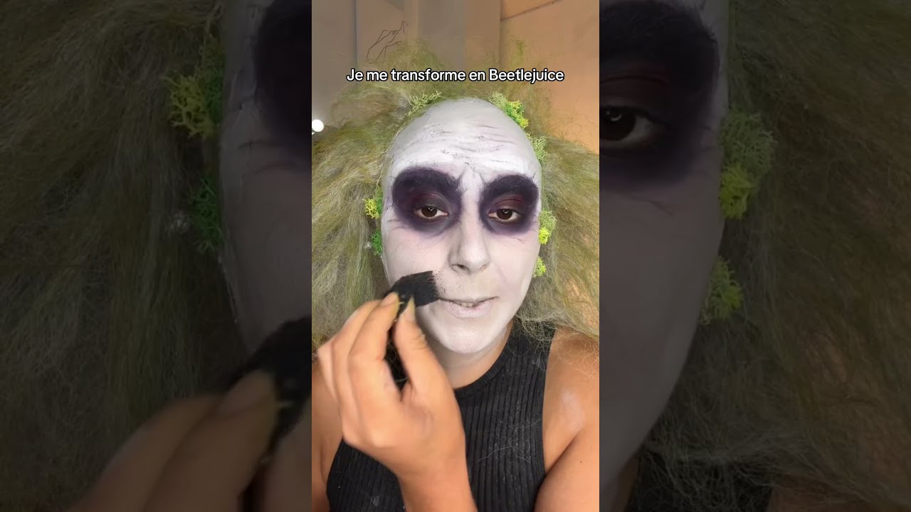Je me transforme en Beetlejuice | tuto makeup