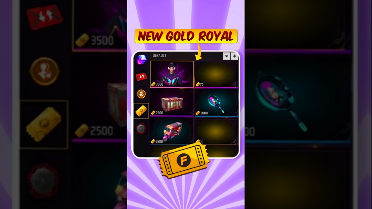 Gold Royal Remove in Free fire 😱🔥 #shorts