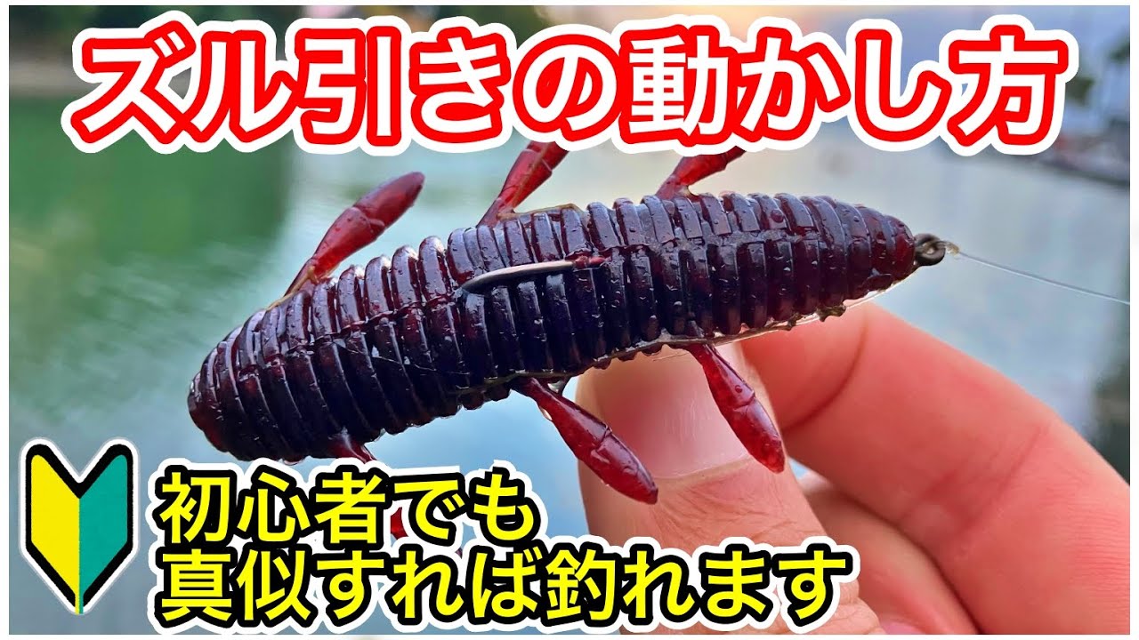 ズル引きの動かし方のコツ。簡単に釣れるノーシンカーワームの基本