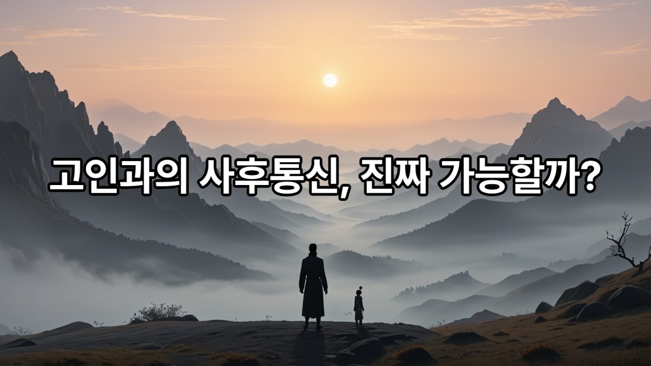 사후통신은 정말 존재할까 | 죽은 사람이 꿈에 나타나는 이유