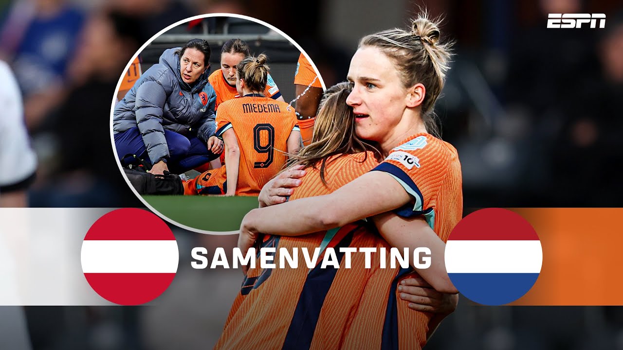💫 Prachtige treffer Vivianne Miedema, maar ook een blessure 🤕 | Samenvatting Oostenrijk - Nederland