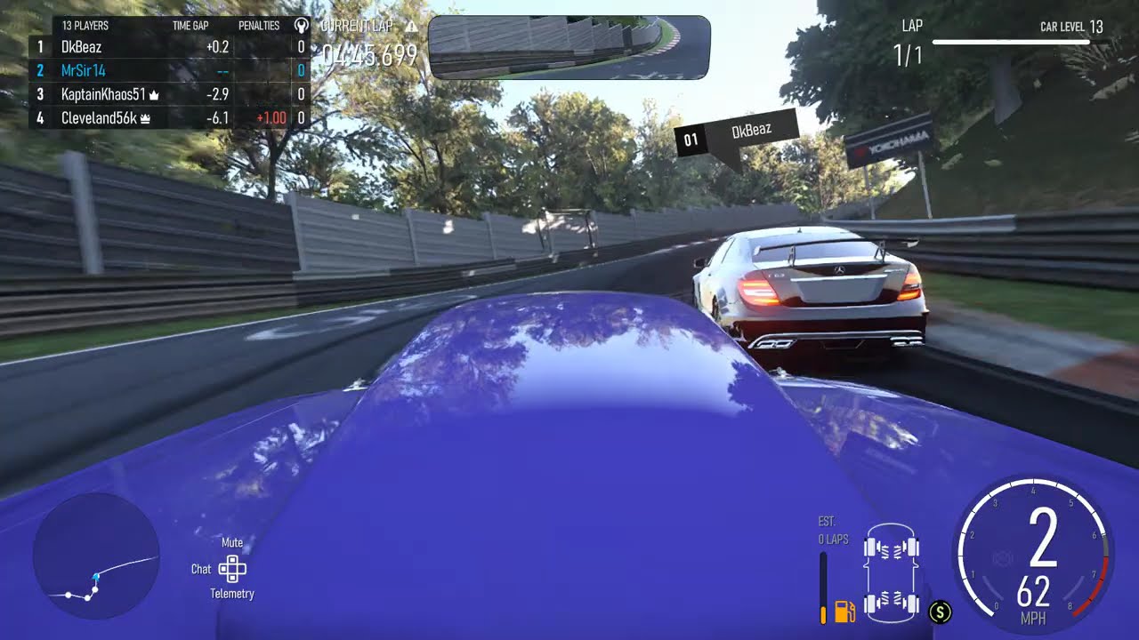 Epic Showdown: Dodge Challenger Vs MB C 63 On The Green Hell! (Forza Motorsport)