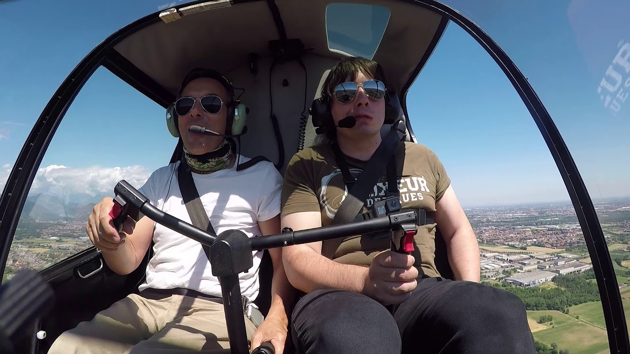 Esperienza in elicottero Helispin robison r22 gopro valbrembo