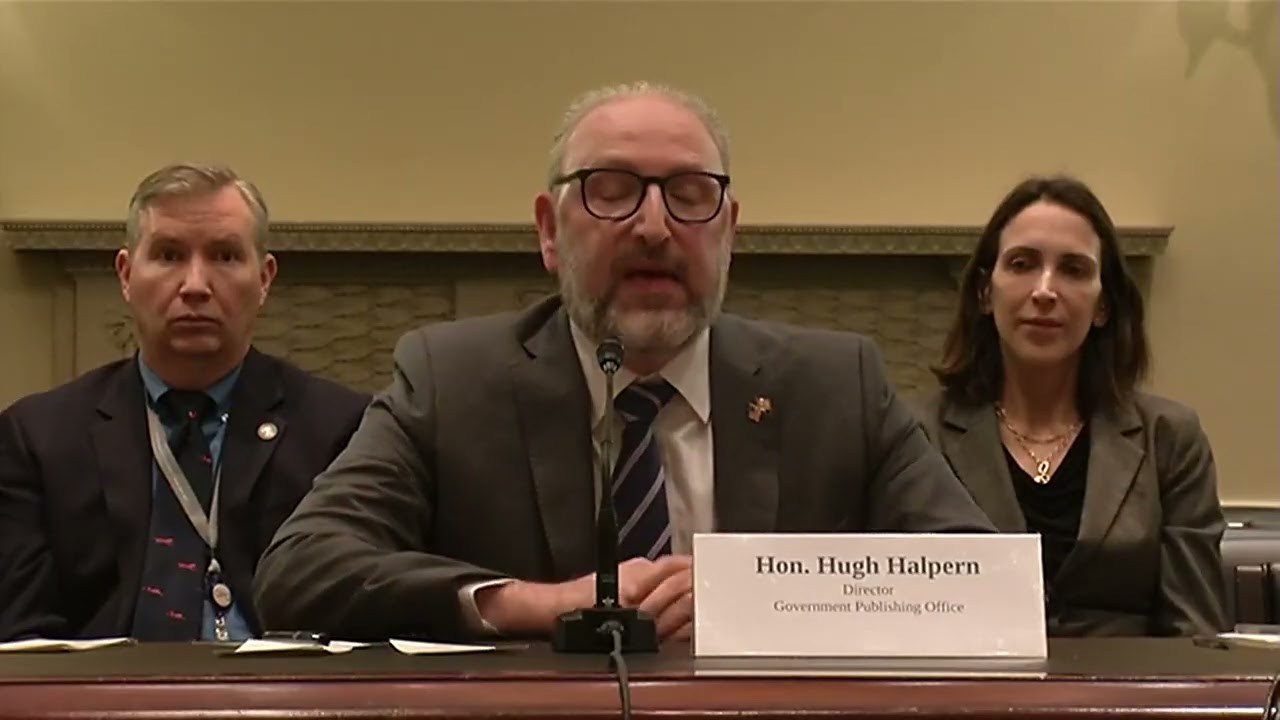 Chairman Steil questions witness at GPO oversight hearing