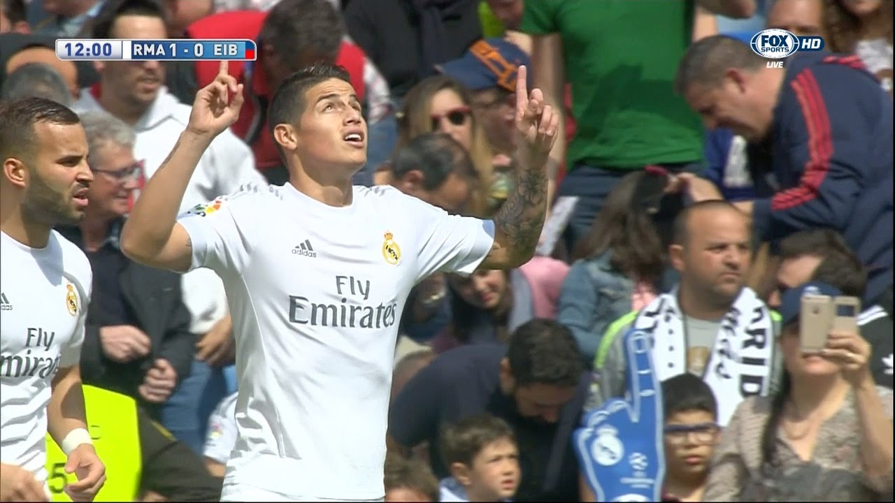 James Rodriguez vs SD Eibar Home (09/04/2016) by JamesR10&trade;