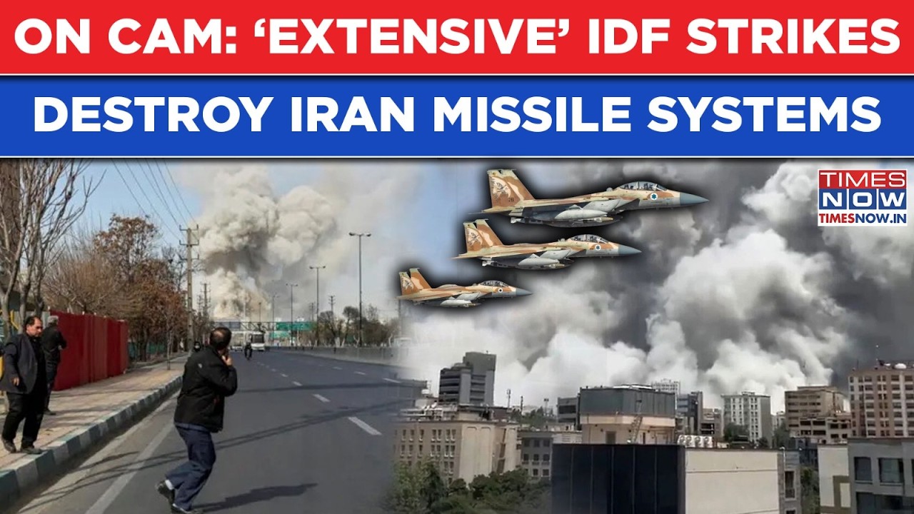 IDF's ‘Extensive’ Strikes Hit Iran's Military Infra: On Cam- IRGC Missile Systems Destroyed? Watch