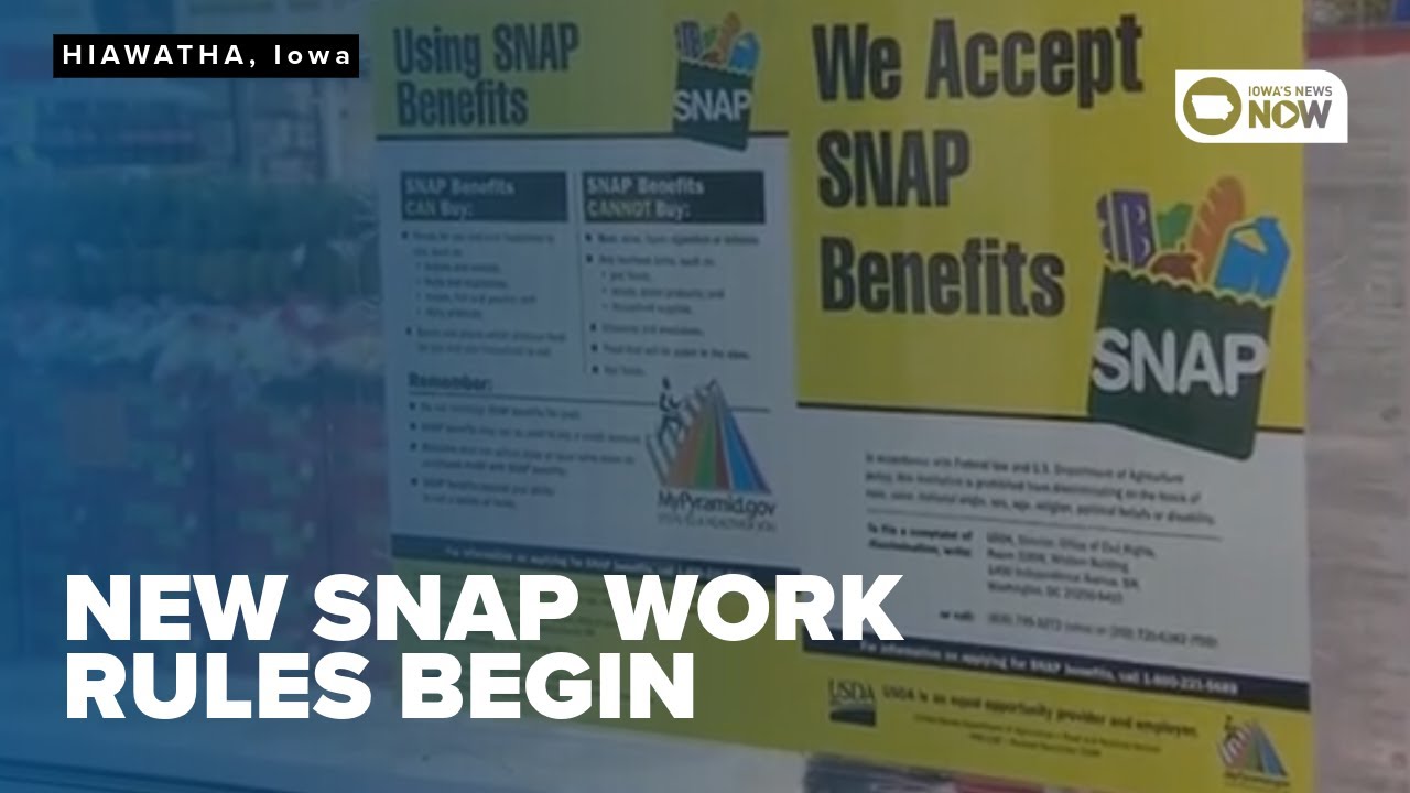 New SNAP work requirements take effect in Iowa