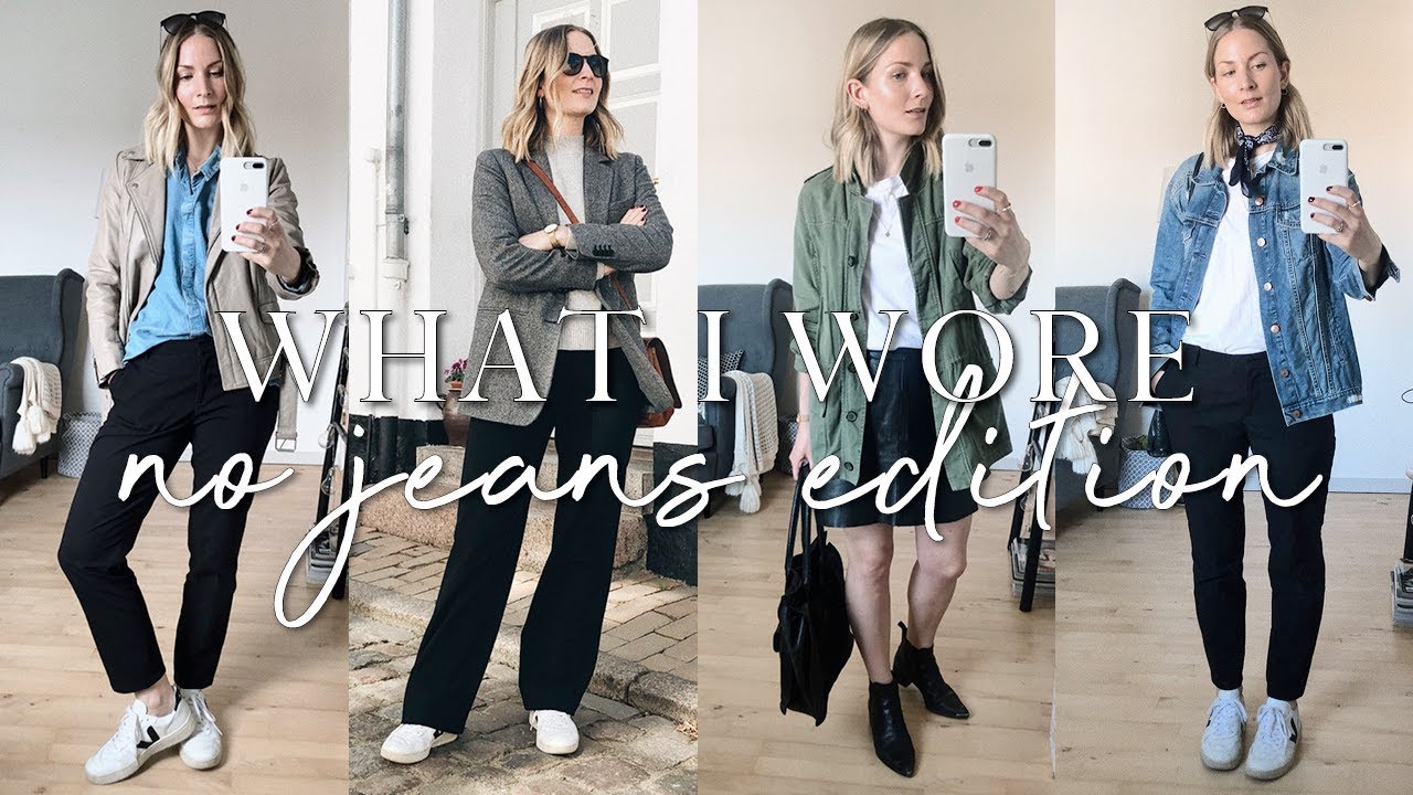 What I wore this week: no jeans edition! | Spring capsule