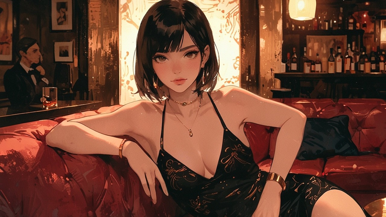 【高級ラウンジに溶ける瞳】「また会えたね。」｜Sweet Funk Jazz