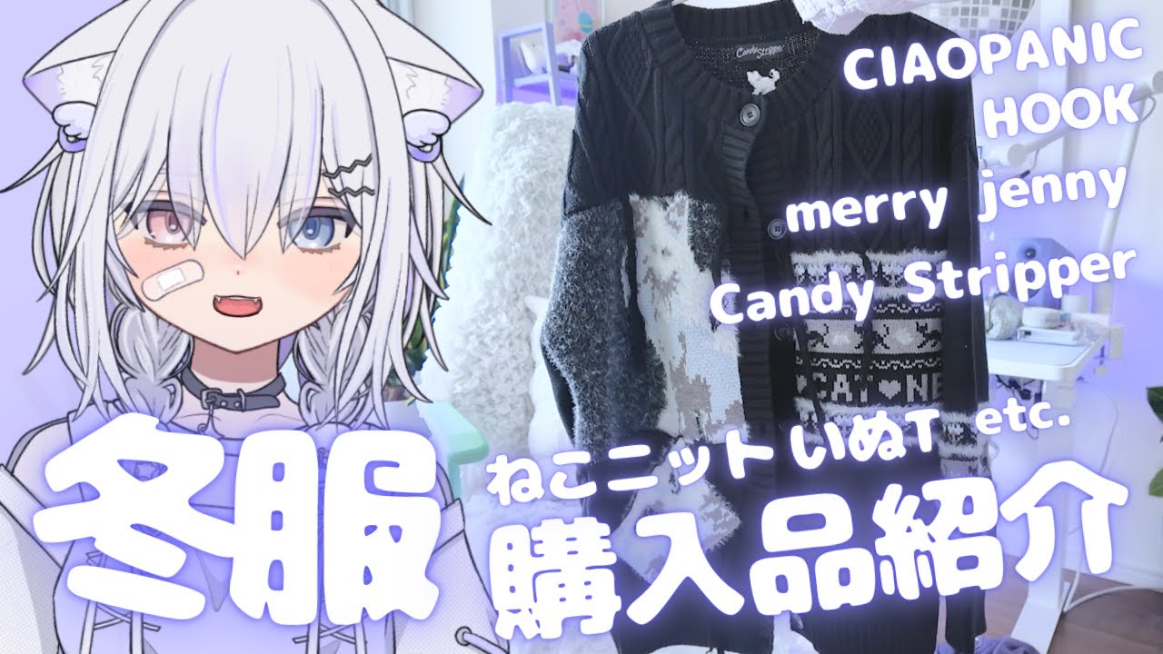 【冬服 haul】猫ニット・いぬT 買ったら最強にかわいかった🐈‍⬛❄️🐾CIAOPANIC｜merry jenny ｜Candy Stripper｜HOOK TOKYO｜