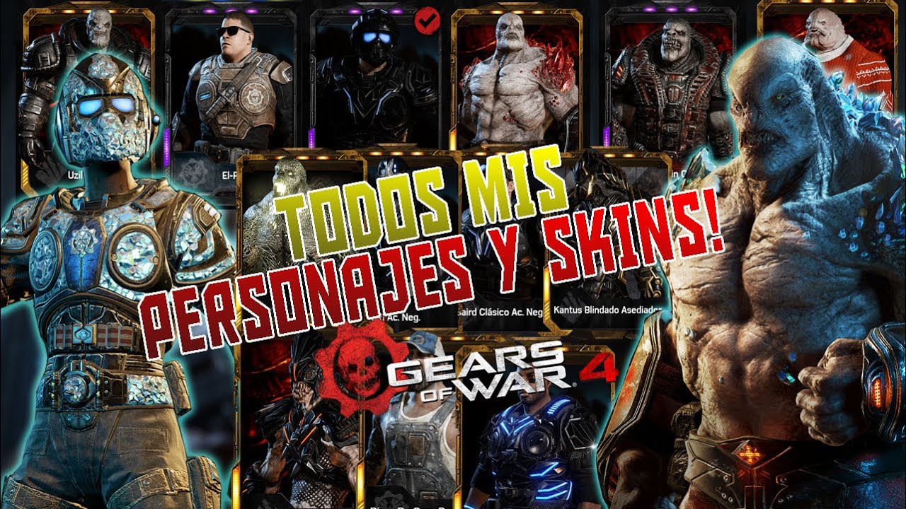 Gears of war 4 |Toda mi COLECCIÓN DE PERSONAJES en el juego! *TENGO CASI TODOS Y ALGUNOS EXCLUSIVOS*
