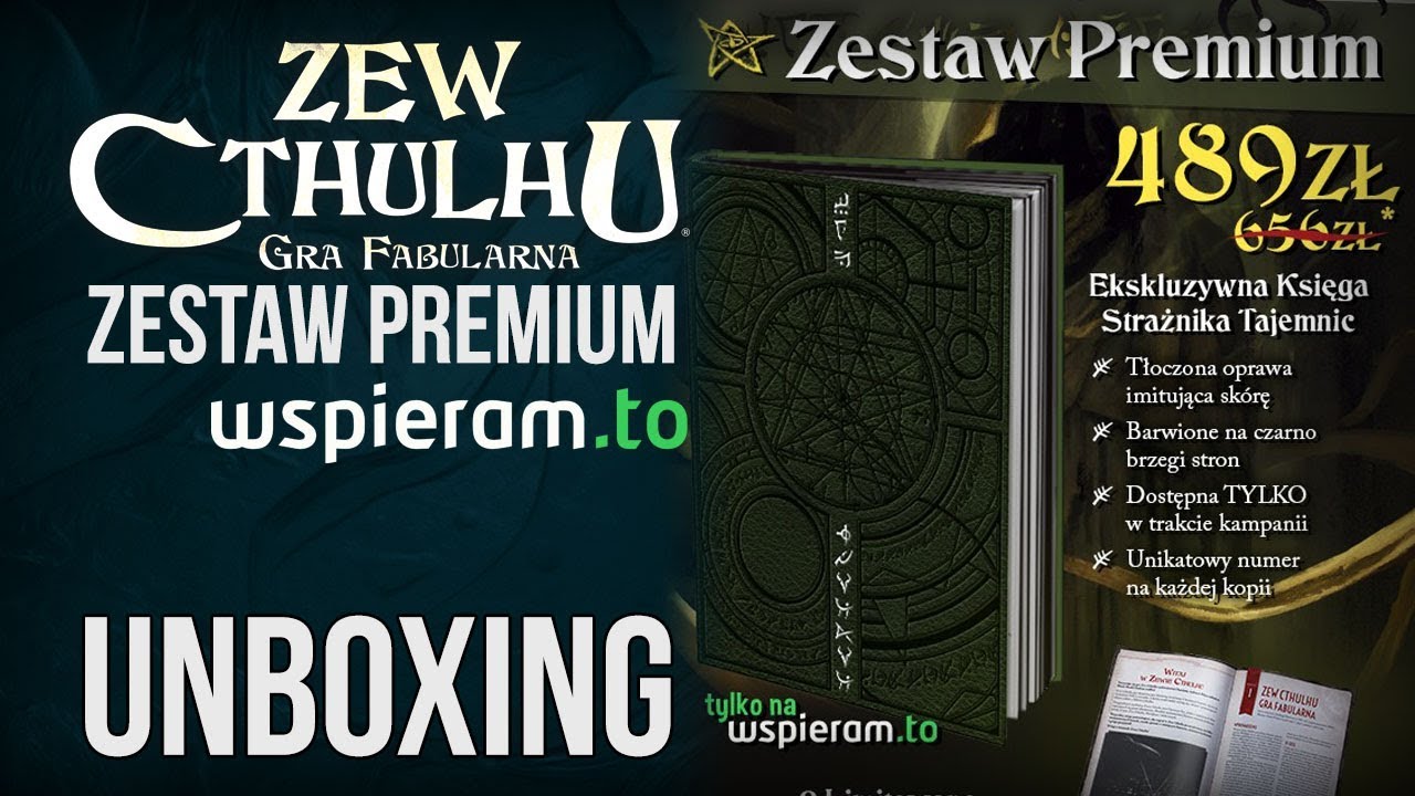 Zew Cthulhu Zestaw premium ze wspieram.to | Unboxing