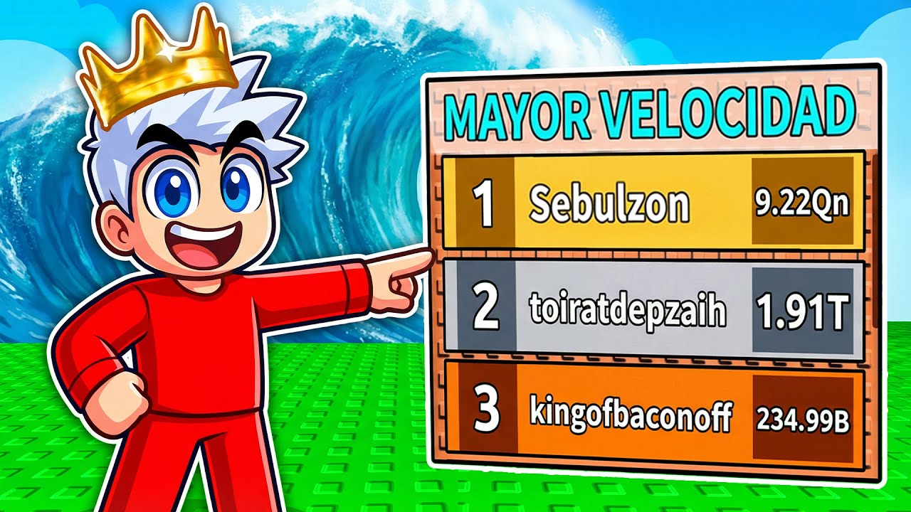 ¡LLEGUÉ AL #1 DEL RANKING en Escape Tsunami For Brainrots!