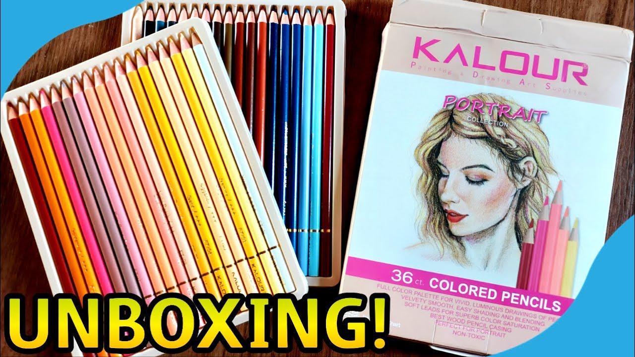 UNBOXING E PRIMEIRAS IMPRESSÕES LÁPIS DE COR KALOUR