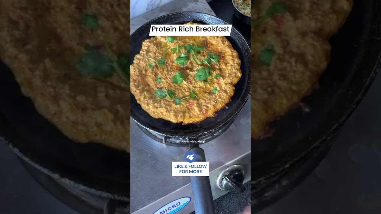 Protein-rich Breakfast Chilla with stuffed veggies, and paneer with Chutney #mummybhuklagi