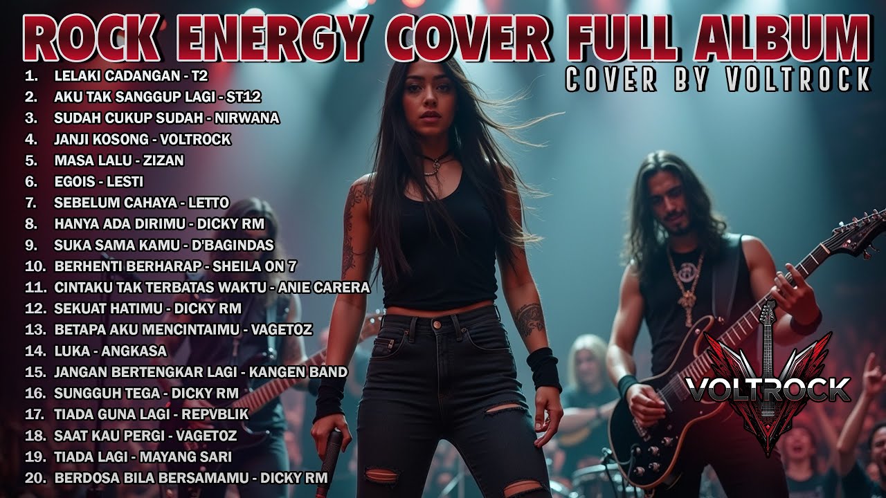 KUMPULAN LAGU INDONESIA VERSI ROCK ENERGI | Cover by VOLTROCK Vol - 2