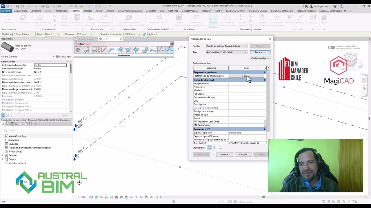 🆕🔥 Novedades MAGICAD Revit 2026 Parte 2: MAS MEP 🚀⚙️ Jaime Guzmán El BIM Manager Chile