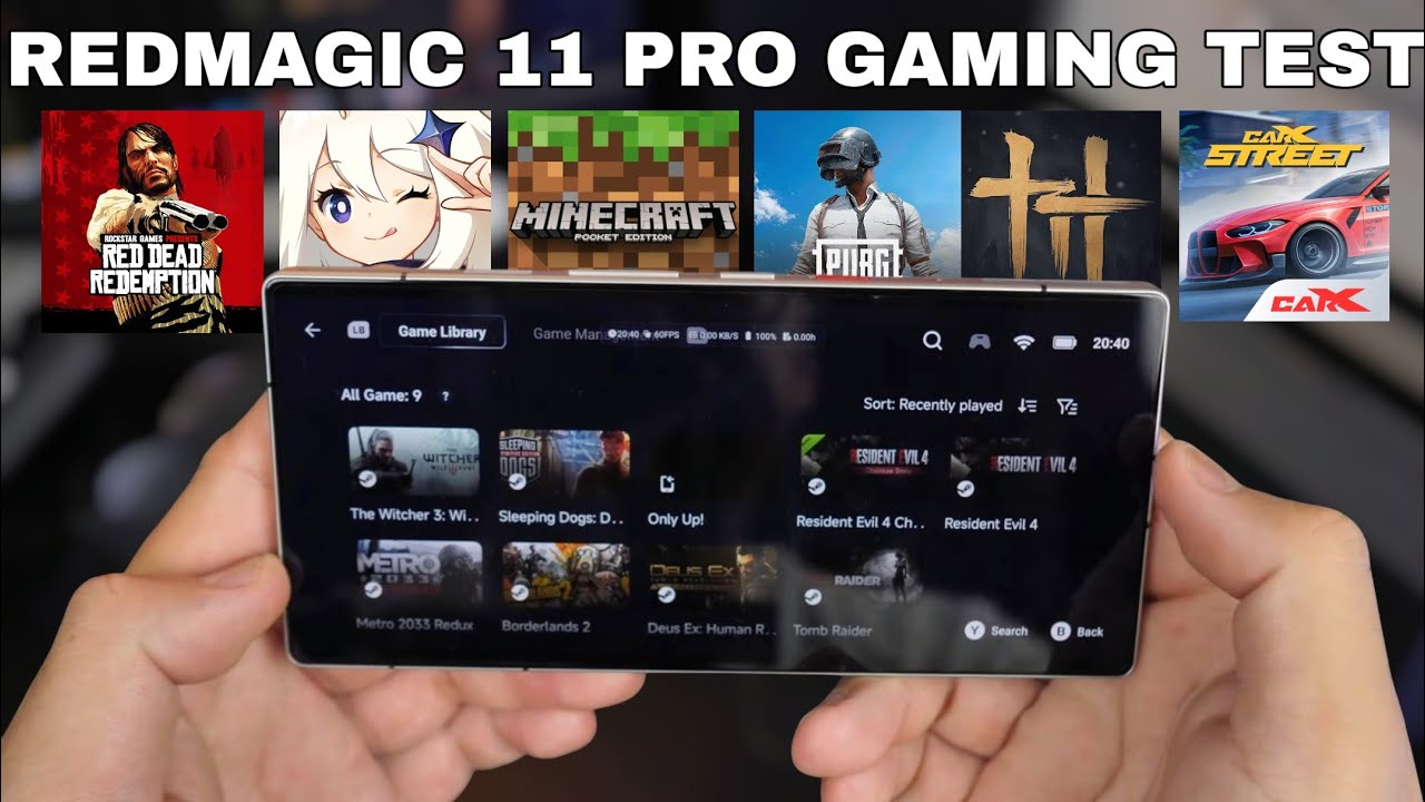 EXTREME GAMING TEST REDMAGIC 11 PRO!! GAME PC & GAME BERAT ANDROID 
