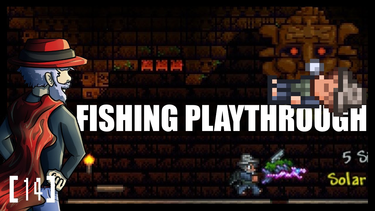 Terraria 1.3 Let's Play - Fishing Class Playthrough! PLANTERA/GOLEM. [14] PC Gameplay