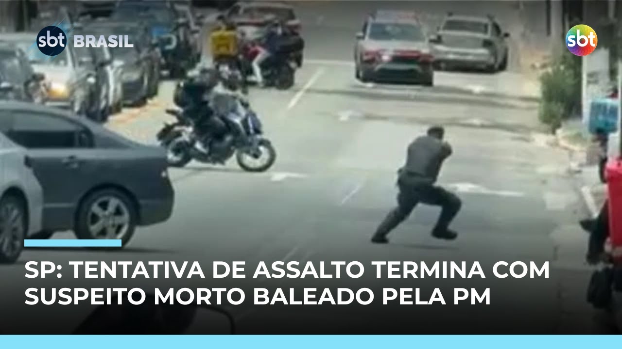 Suspeito morre após ser baleado pela PM durante tentativa de assalto no Morumbi (SP) | #SBTBrasil