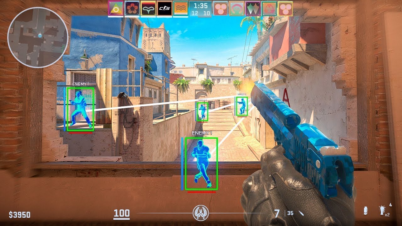 mod menu(exloader) free cs2 (aimbot, wall, e skins) + tutorial