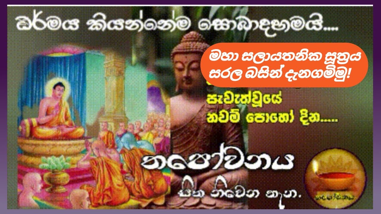 මහා සලායතනික සූත්‍රය දේශනාව පැවැත්වූයේ තපෝවනය ආරණ්‍යයේ සිට#Thapowanaya සිත නිවෙන තැන 🇦🇩