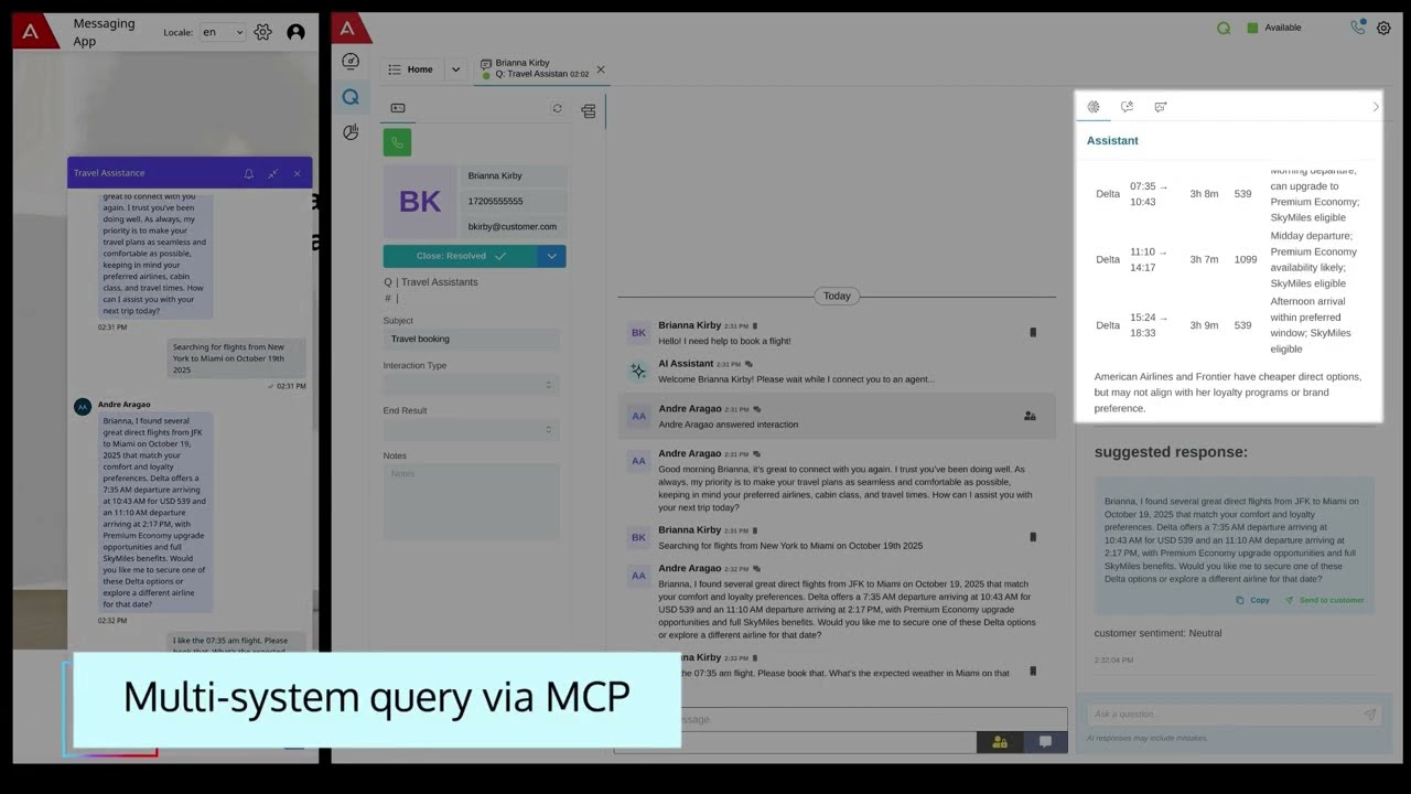 Avaya Infinity Demo: The Action-Ready AI Agent Built with MCP