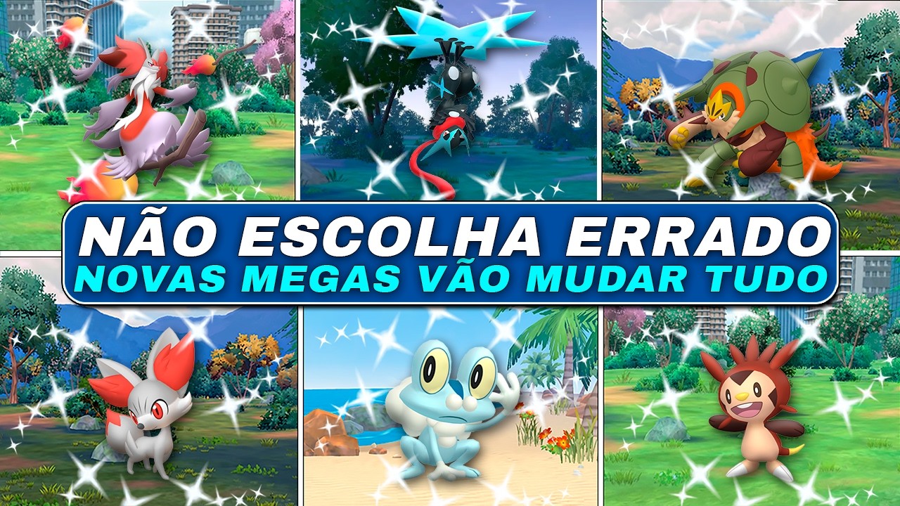 N&atilde;o Escolha sua NOVA MEGA Antes de Ver Este Video! Delphox, Greninja ou Chesnaught ?