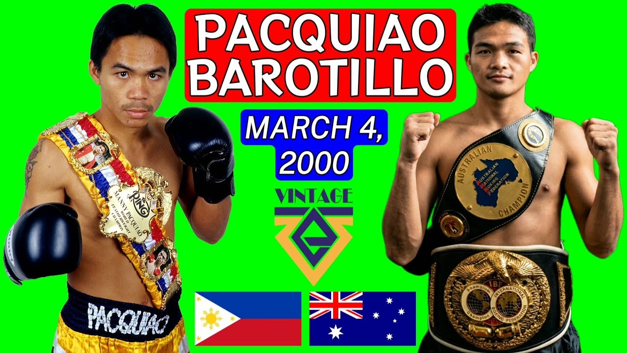 (30) | Manny Pacquiao 🇵🇭 VS 🇦🇺 Arnel Barotillo | March 4, 2000 | Vintage Sports | 720P 60FPS
