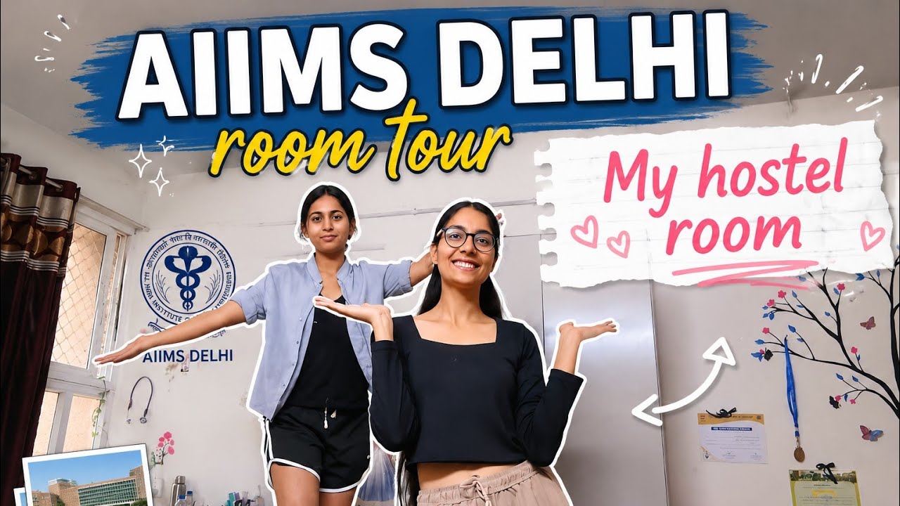 AIIMS DELHI hostel room tour 😍 rules and regulations 