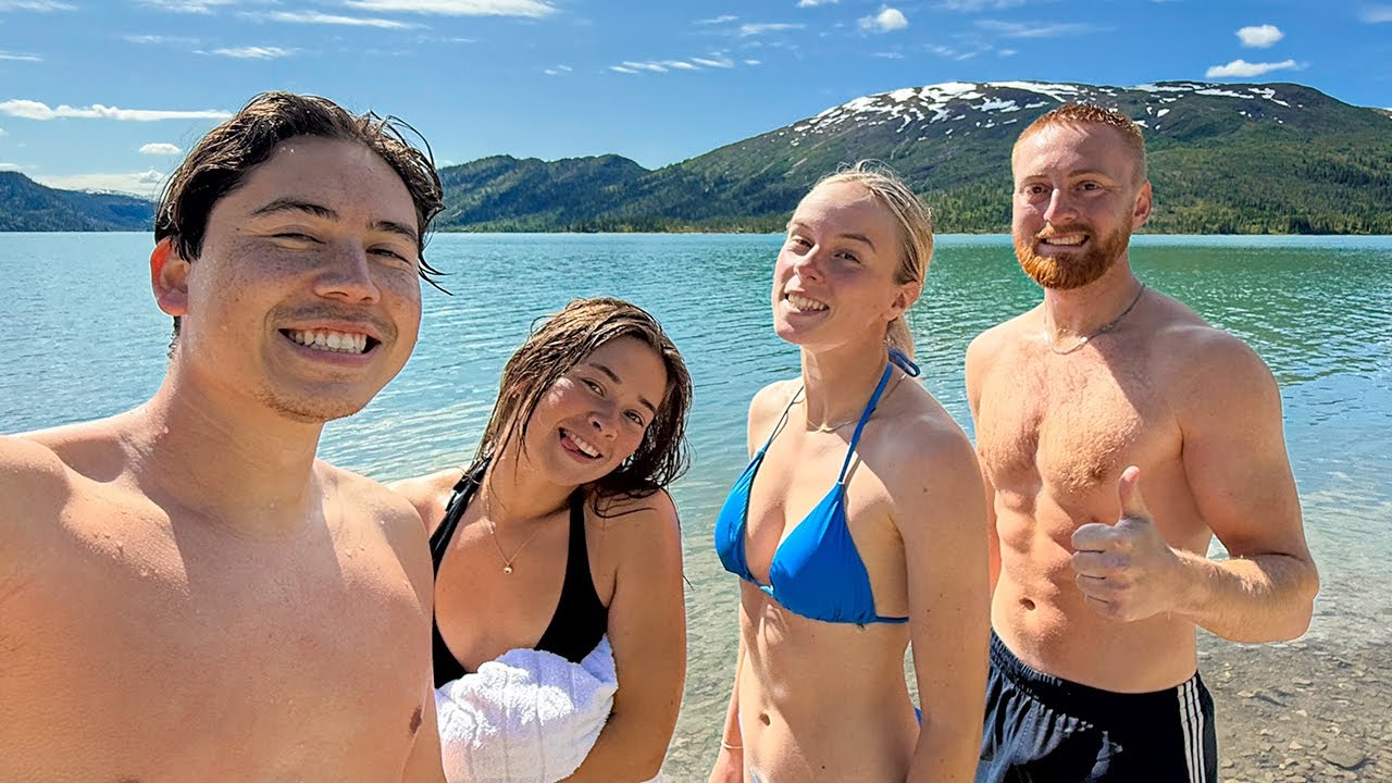 Swimming In Glacier Water In Norway!! (SO COLD)