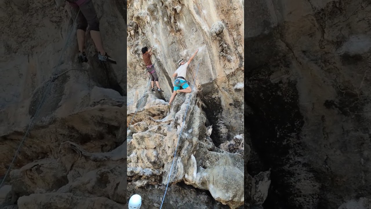 Babes in Thailand, 7a+, Krabi, Tonsai Wall