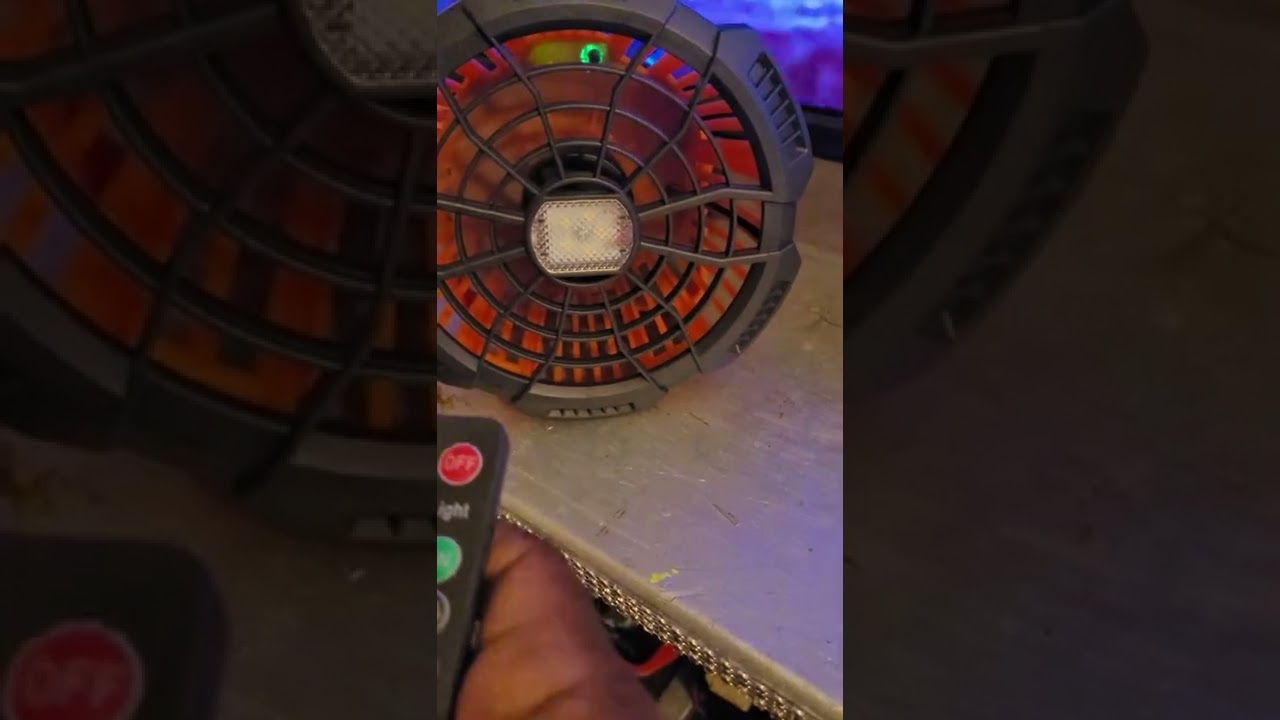 Portable Camping Fan for Tent, Ezire USB Rechargeable with Emergency Light, Good air